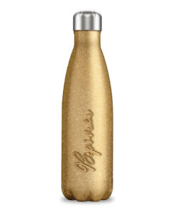 Μπουκάλι Θερμός 500ml Glitter Χρυσό με Όνομα 02 | egoetego.gr