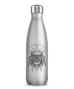 Μπουκάλι Θερμός Glitter 500ml Ασημί με Ζώδιο 05 | egoetego.gr
