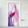 Αυτοκόλλητο πόρτας PurpleAbstract πλαστικοποιημένο | egoetego.gr