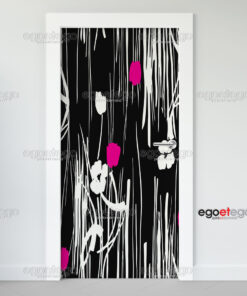Αυτοκόλλητο πόρτας DarkTulip πλαστικοποιημένο | egoetego.gr