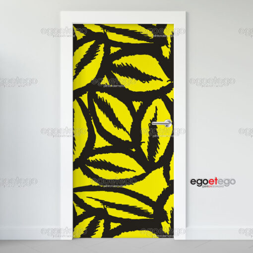Αυτοκόλλητο πόρτας YellowFence πλαστικοποιημένο | egoetego.gr