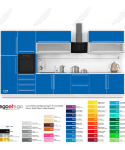 Αυτοκόλλητο ντουλαπιών κουζίνας SolidColor IntenseBlue | egoetego.gr | διακόσμηση ανακαίνιση σπίτι γραφείο κουζίνα δωμάτιο | επένδυση επίπλων ταπετσαρία αδιάβροχη | stickers sticker