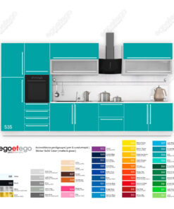 Αυτοκόλλητο ντουλαπιών κουζίνας SolidColor Teal | egoetego.gr | διακόσμηση ανακαίνιση σπίτι γραφείο κουζίνα δωμάτιο | επένδυση επίπλων ταπετσαρία αδιάβροχη | stickers sticker